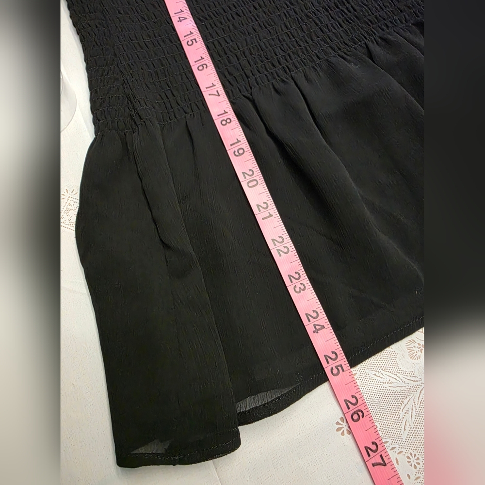 Torrid Black Sheer Ruffle Top - Picture 8 of 8